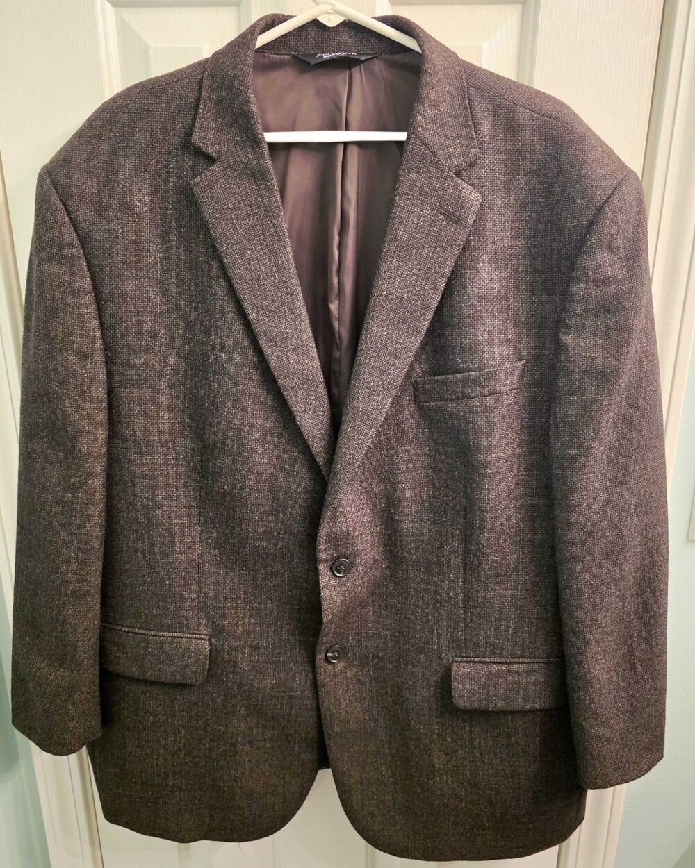 Jos A Bank 50 Regular Brown Wool  Blazer Mens Travelers Lined Tailored Fit